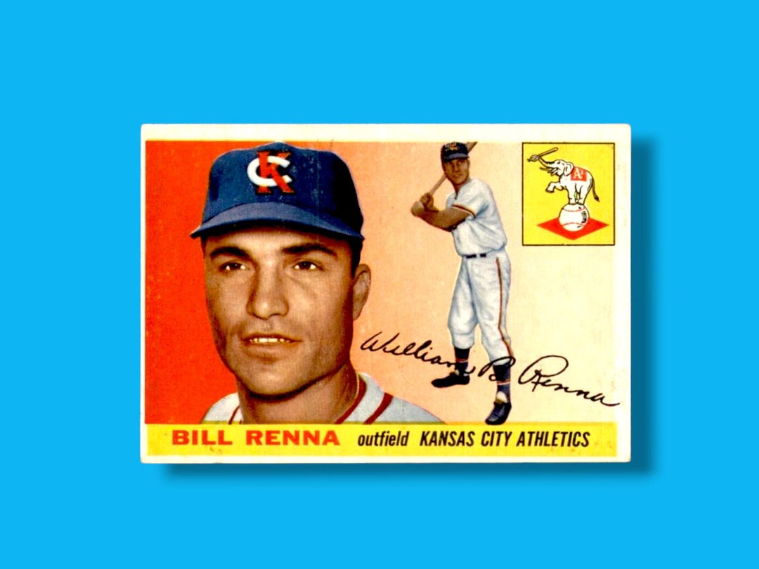Vintage 1955 Topps #121 Bill Renna EX/EX+ - Etsy