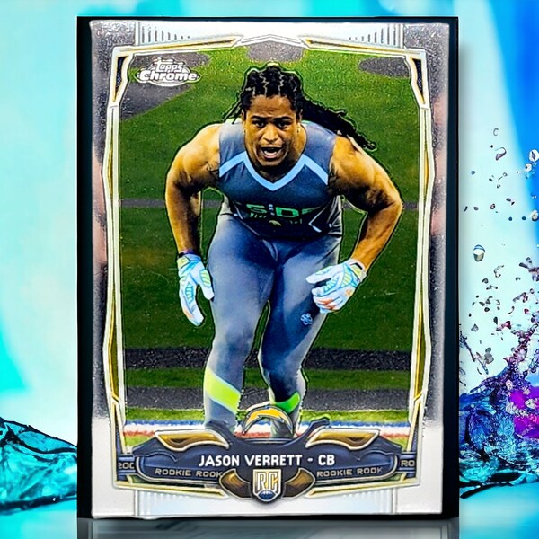 2014 Topps Chrome Rookie Jason Verrett San Diego Chargers Superstar #195