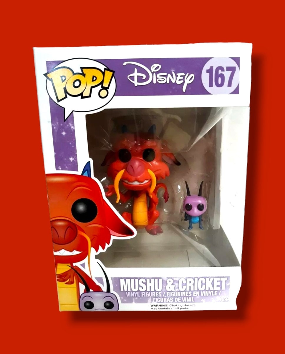 Cricket Mushu Pop Vinyl FUNKO POP DISNEY MULAN #167 MUSHU CRICKET