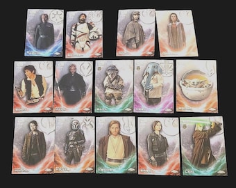Luke Skywalker 2023 Topps Chrome Star Wars Manga Madness Sub Set