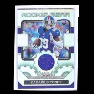 Kadarius Toney 2021 Panini Prizm Silver Prizm Rookie Gear Tröja Märke Rc #rg-12