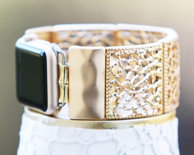 Women's Apple Watch Band Gold Apple Watch Gold iWatch Band Etsy