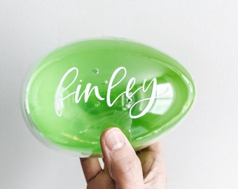Large Easter Egg personalized, jumbo Easter eggs, personalized handwritten easter eggs for easter egg hunt, easter basket gift