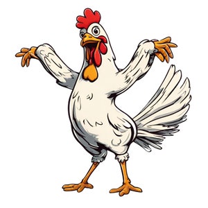 Dancing chicken / rooster PNG