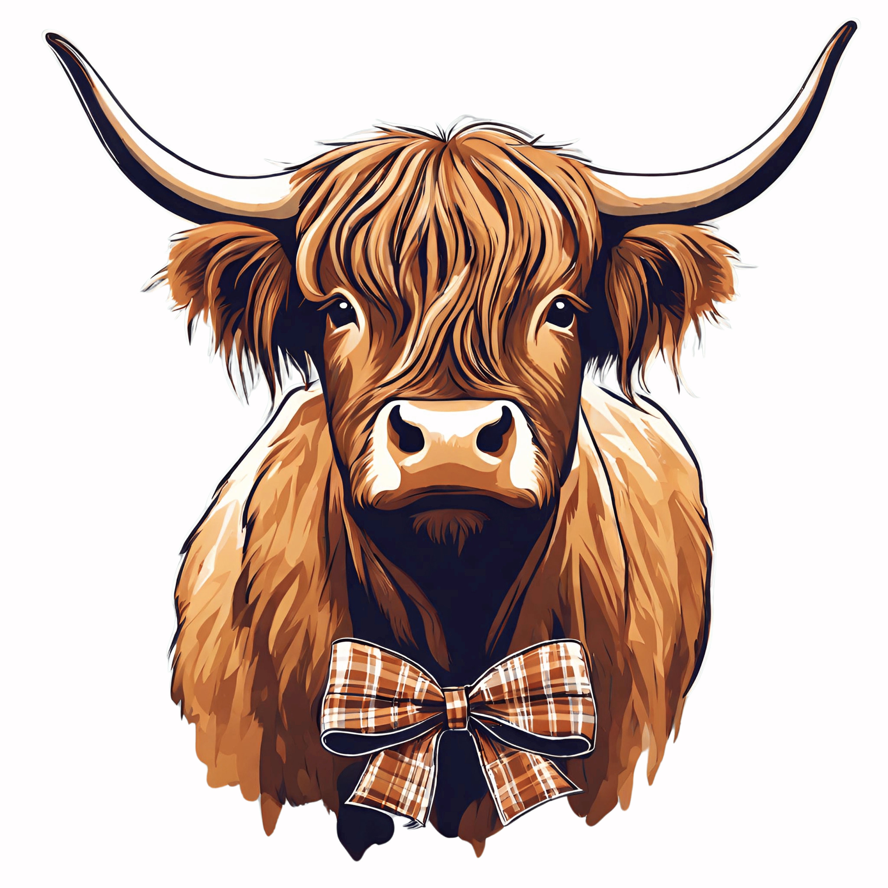 Highland Cow PNG. Transparent Background - Etsy