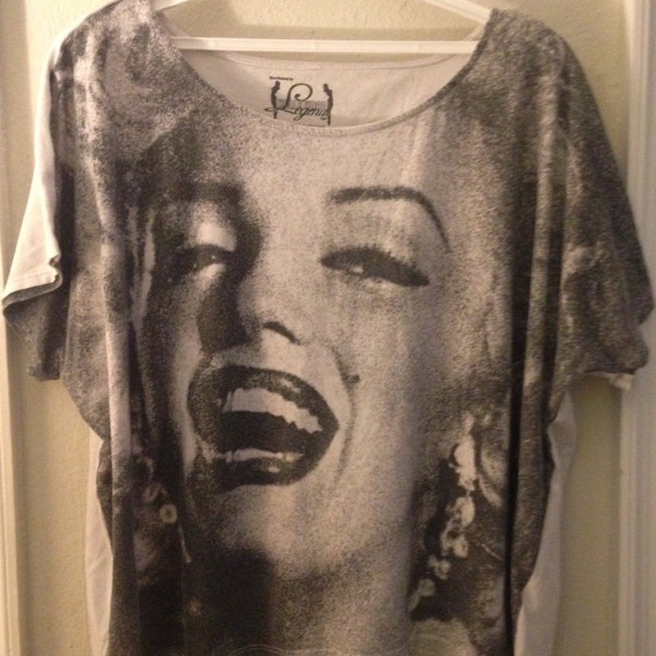 1985 Marilyn Monroe vintage women's shirt medium- retro 80s clothing- Marilyn Monroe vintage clothing