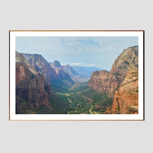 Zion National Park from Angels Landing Landscape - print