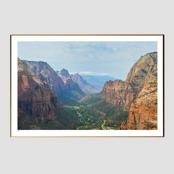 Zion National Park from Angels Landing Landscape - print