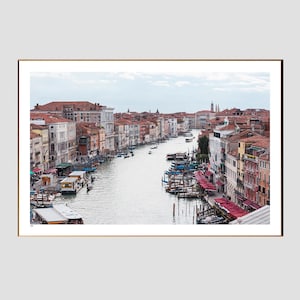 Venice Grand Canal seen from Rialto Bridge - print