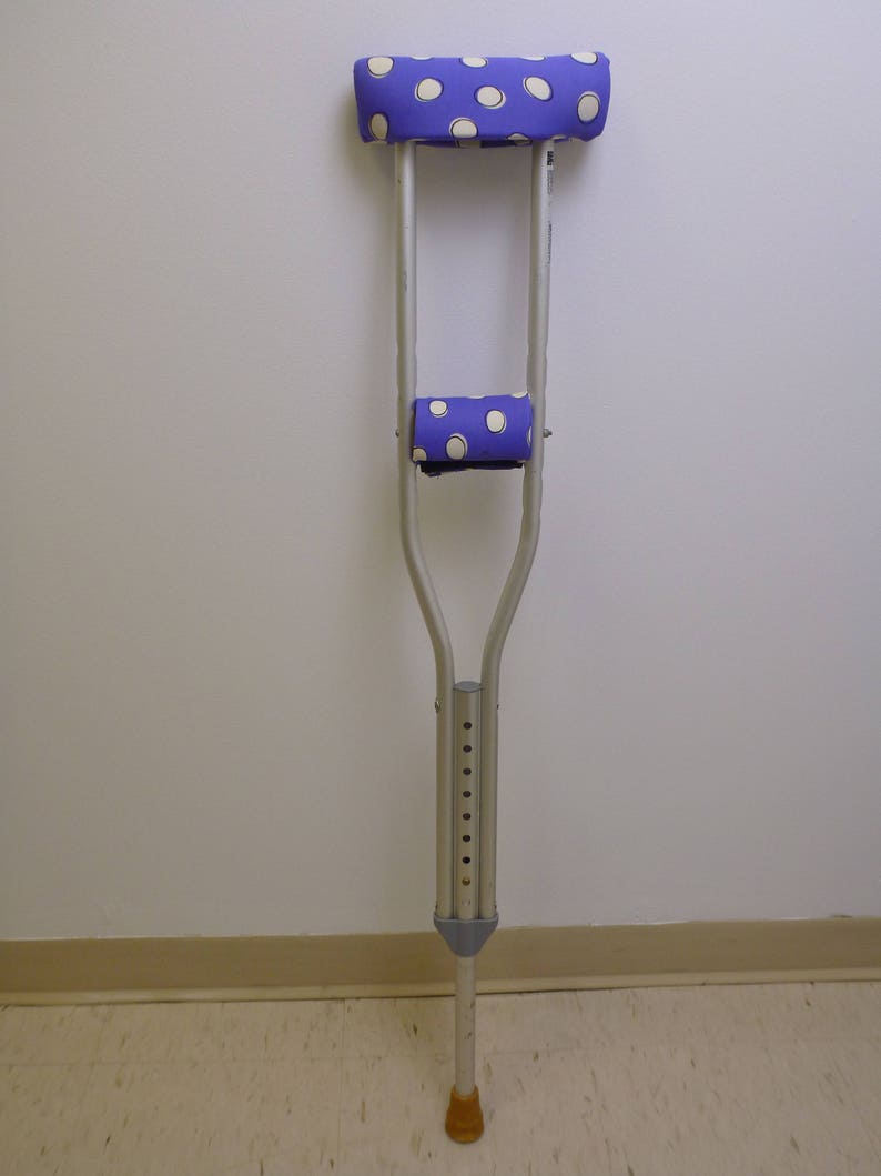 Crutch Covers & Grip Set Padded Spandex Bright Comfortable Washable