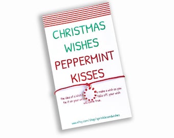 Christmas Wish Bracelet: Peppermint Charm, Advent Calendar Filler