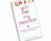 Princess Wish Bracelet, Heart Wish Bracelet, My Princess Charm Wish Bracelet Princess Gift for Little Girl, Heart String Bracelet with Card Il_170x135