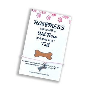 Dog Wish Bracelet, Dog Lover Gift, Dogs Bracelet Personalized, Dog Bracelets for Women, Dog Jewelry Women, Dog Mom Gift, Dog Jewelry