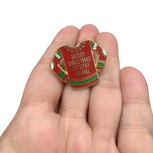 Christmas Enamel Pin, Ugly Christmas Sweater, Enamel Pin, Pins for Backpacks, Pins for Hats, Pins for Bags, Lapel Pin, Funny Enamel Pin