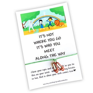 Wizard of Oz Gifts, Wizard of Oz Jewelry, Wizard of Oz Gifts for Kids, Friendship Bracelet, Friendship Gift, Friendship String Bracelet