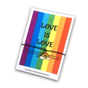 Pride Bracelet, Love is Love Bracelet, Love is Love, Pride Gifts, Pride Jewelry, Gay Pride, LGBTQ Bracelet, Pride Month Gift, Pride Month