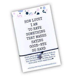 Friendship Bracelet, Friendship Gift, Friendship Gift for Women, Miss You Card, Miss You Gift, Miss You Already, Miss You Co Worker Gift