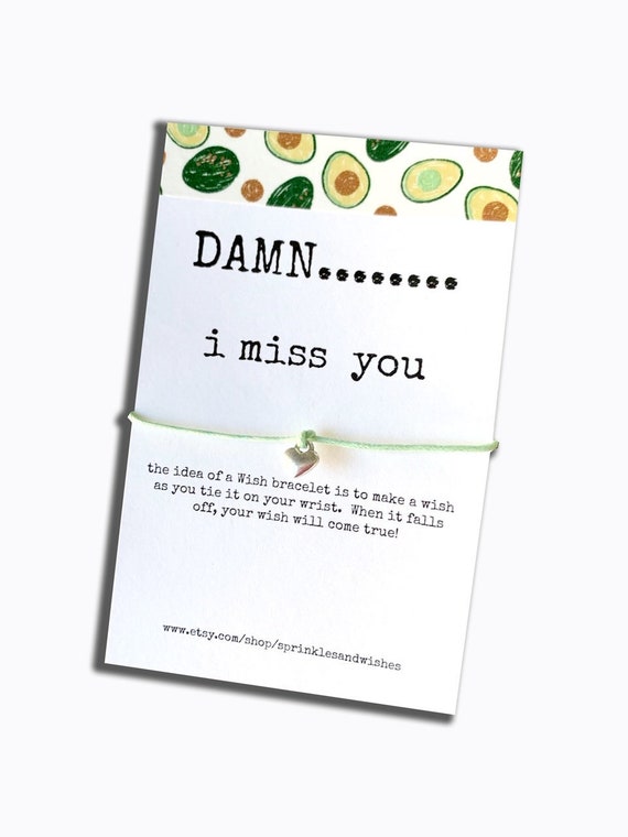 Charm Bracelet Quarantine Birthday Bracelet I Miss You Wish Bracelet: Tibetan Heart Charm, Quarantine Gift