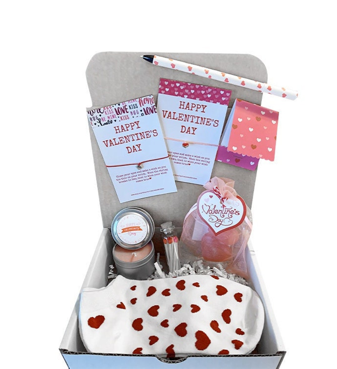 Valentines Day Gift Box, Valentines Day Care Package, Valentine Gift Basket