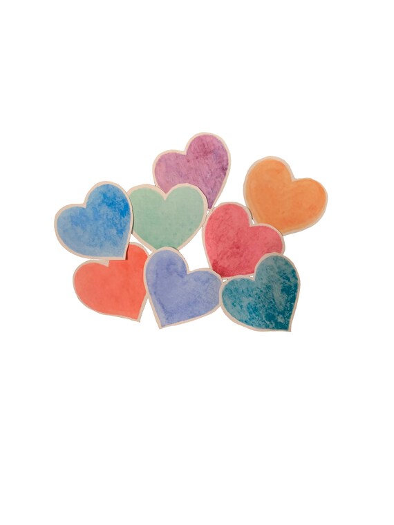 Valentine Stickers, Valentine Sticker Hearts, Heart Stickers, Heart