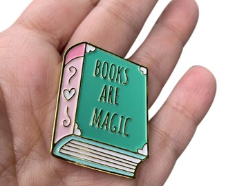 Books are Magic Enamel Pin, Book Gifts for Book Lovers, Book Gifts, Book Gifts for Women, Gifts for Book Lovers, Gifts for Book Worms