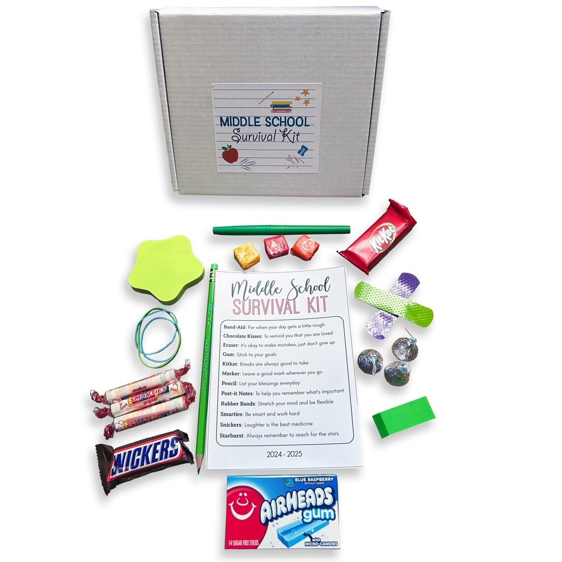 Middle School Survival Kit, Back to School Gift, Back to School Gift for Students, Starting School Gift, Starting School Care Package, Gift image 1