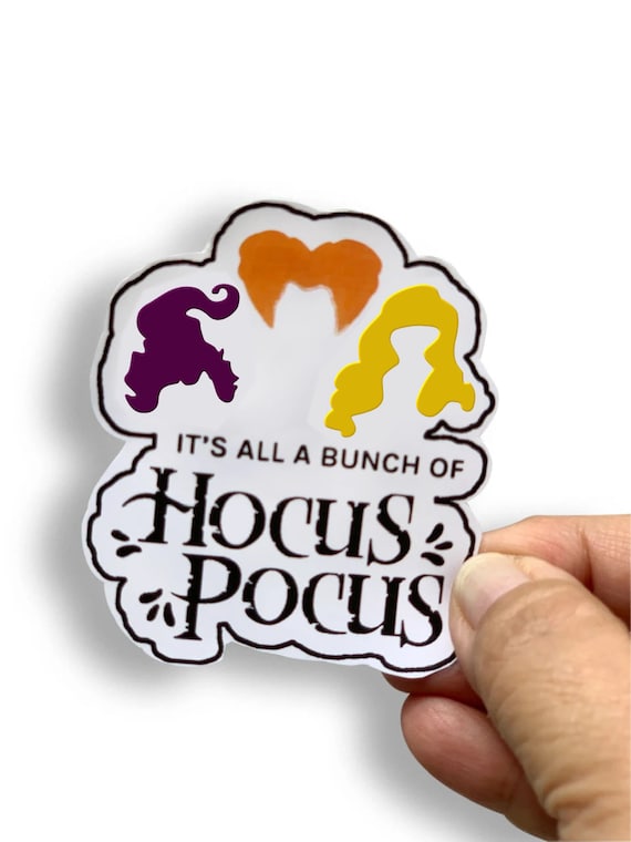 It's a Bunch of Hocus Pocus Vinyl Sticker, Sticker for MacBook, Halloween Hocus Pocus Vinyl Sticker, Sticker for Hydroflask, Vinyl Decal Il_570xn