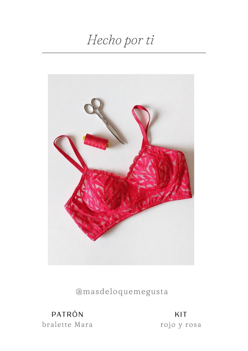 MARA bralette Spanish PDF Digital Sewing Pattern in Spanish image 8