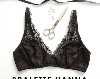 ENGLISH PDF Digital Sewing Pattern, Hanna Bralette Lingerie Sewing Pattern