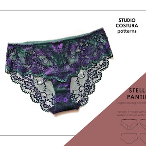 ENGLISH PDF Digital Sewing Pattern, STELLA Panties Lingerie Sewing Pattern