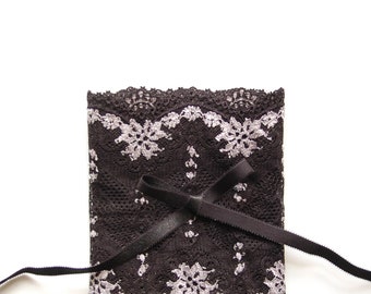 DIY Bramaking Lingerie Kit in Black, Lingerie Sewing Kit with Stretch Lace