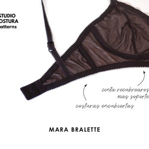 MARA bralette Spanish PDF Digital Sewing Pattern in Spanish image 5