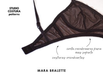 MARA Bralette Spanish PDF Digital Sewing Pattern in Spanish