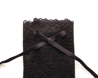 DIY Bramaking Lingerie Kit in Black, Lingerie Sewing Kit with Stretch Lace