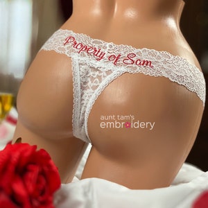 To Do Thong Property of Thongs Funny Panties Women's Underwear Funny Thong  Bachelorette Gift Custom Panties Bridal Shower Gift 