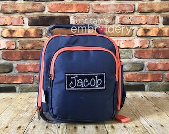 CLEARANCE SALE!  Kids Personalized Lunch Box, Backpack, Lunch Bag with Name, Embroidered Lunch Cooler,  Insulated Lunch Cooler