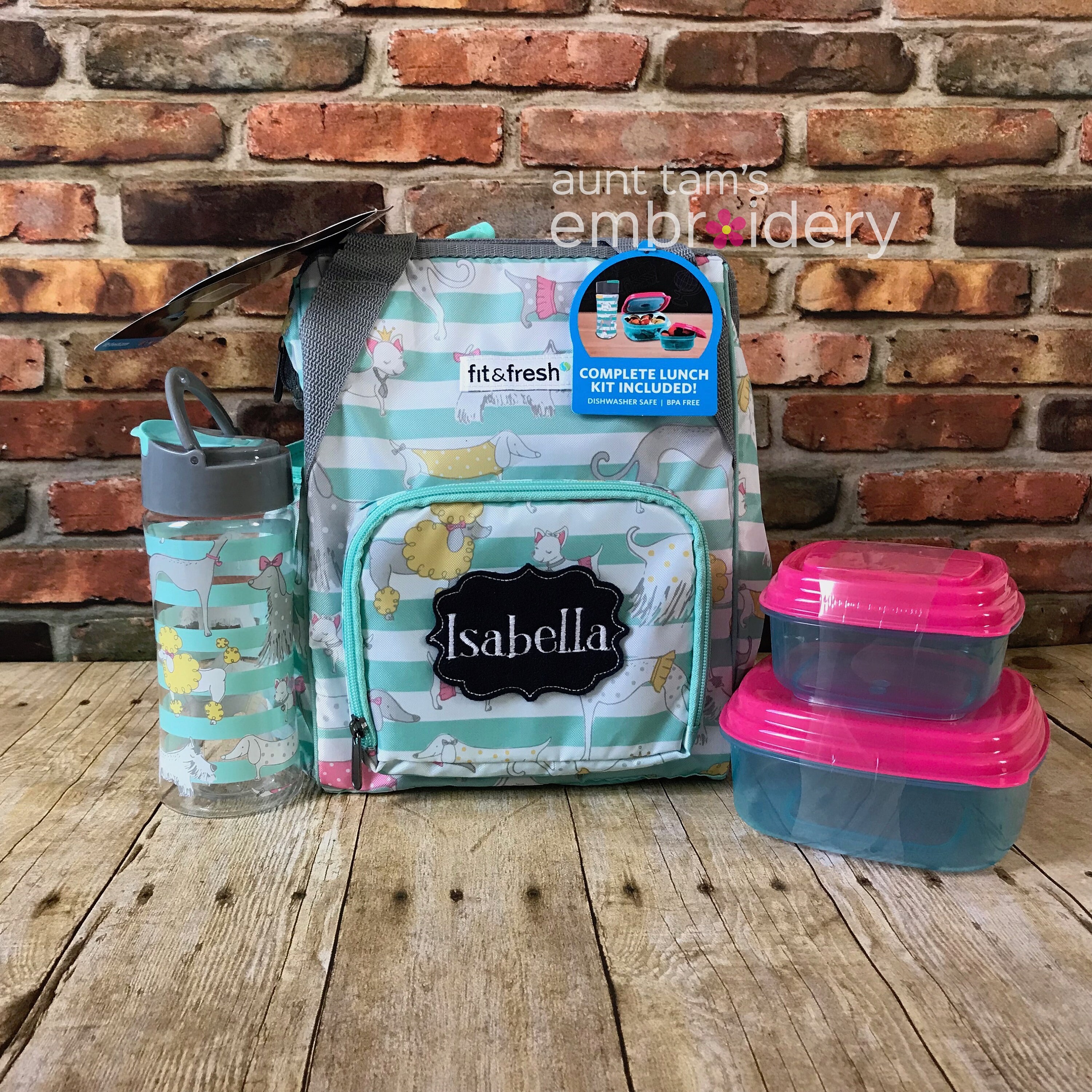 Kids Personalized Lunch Box Backpack Water Bottle Etsy