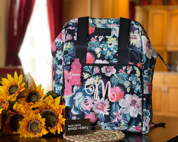 Vera Bradley Recycled Lighten up Reactive Backpack Cooler, Garden