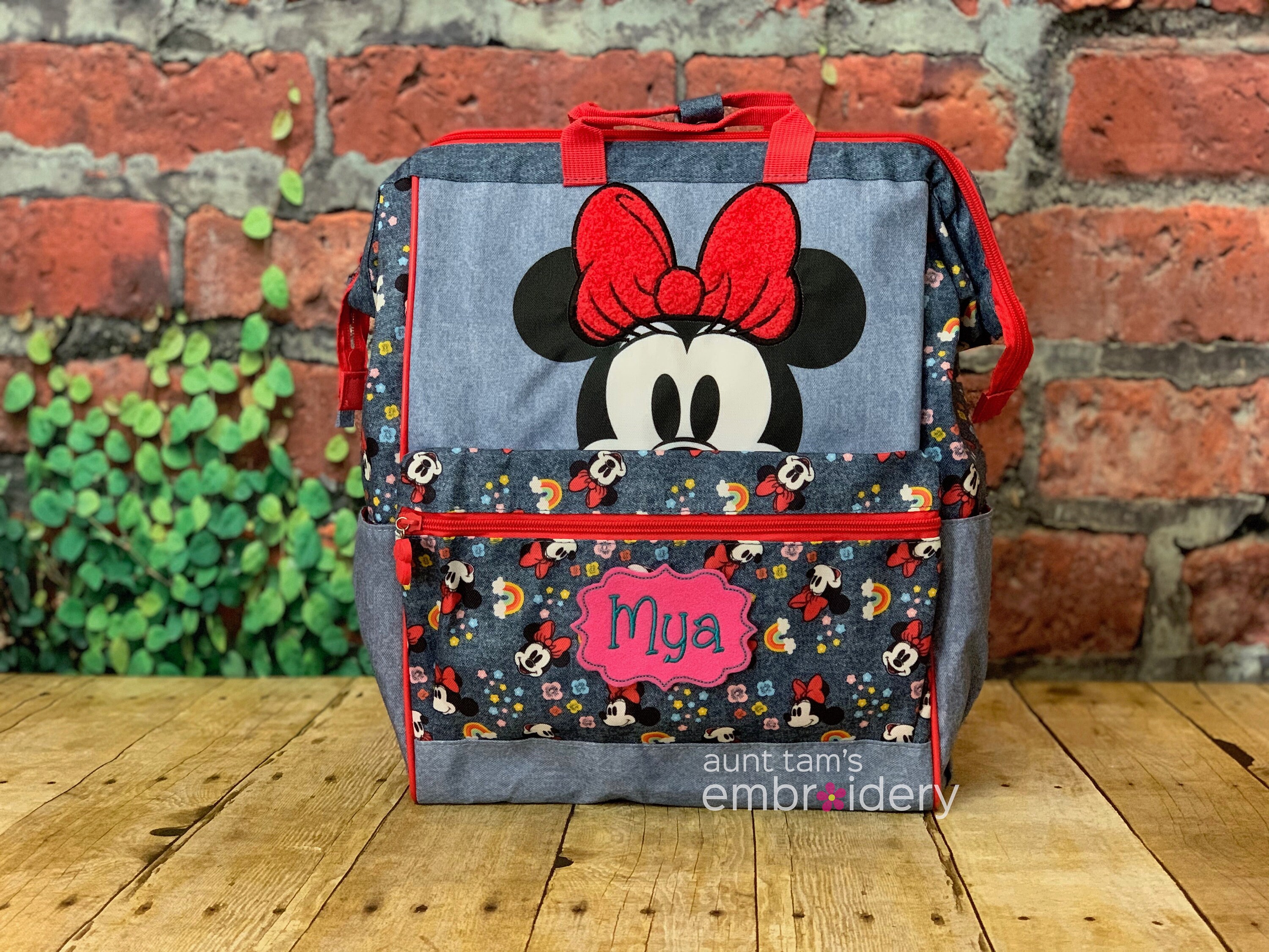 Disney [A0588] - Sac a dos createur 'Minnie' rose - 31x23x9 cm, Designer  backpack 'Minnie' pink - 31x23x9 cm., Designer Rucksack 'Minnie' pink -  31x23x9 cm.