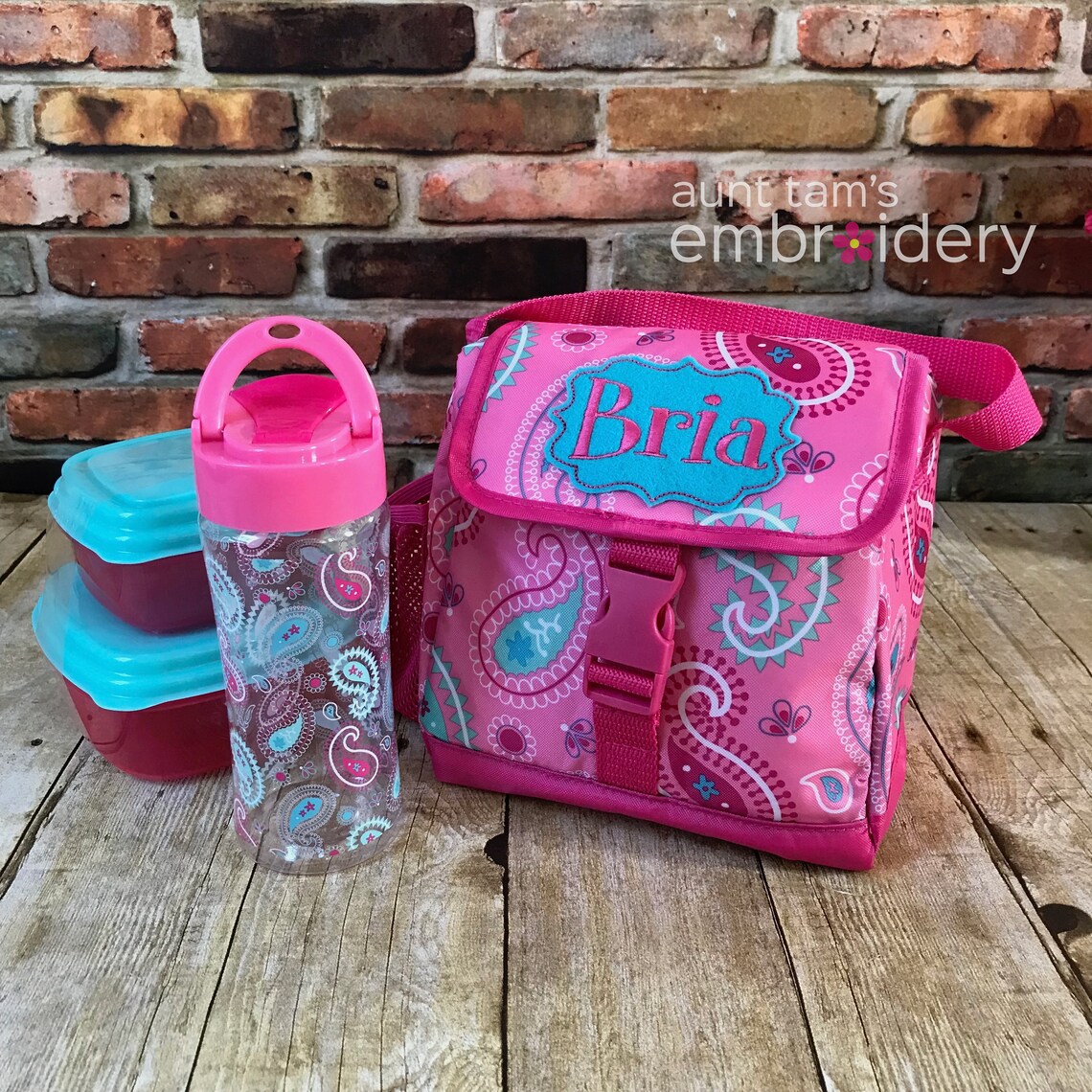 Kids Personalized Custom Lunch Box Kit Water Bottle Kids Etsy