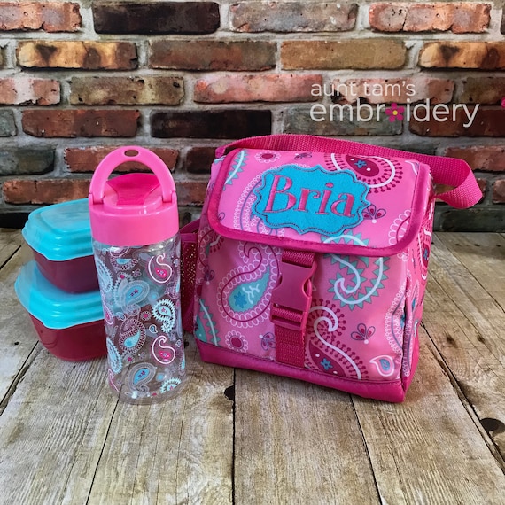kids lunch bag with bottle