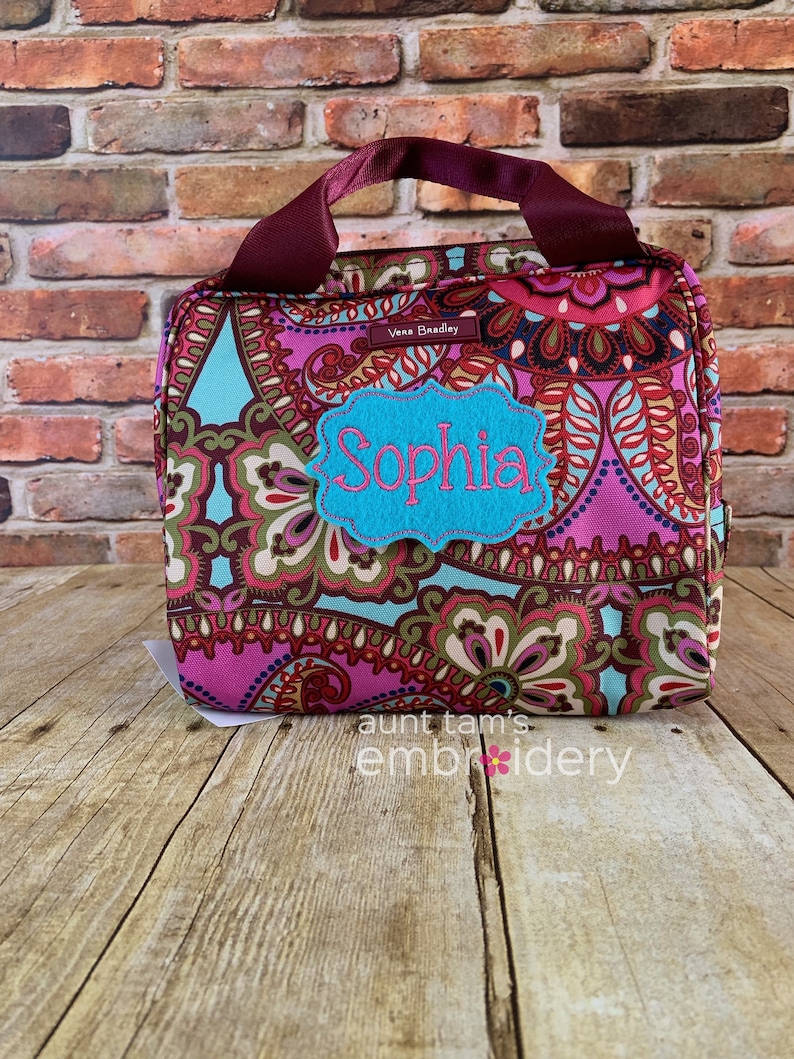 SALE Vera Bradley Personalized Custom Lunch Box Lighten Up Etsy