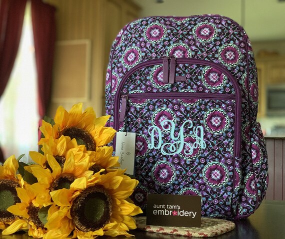 lilac medallion backpack