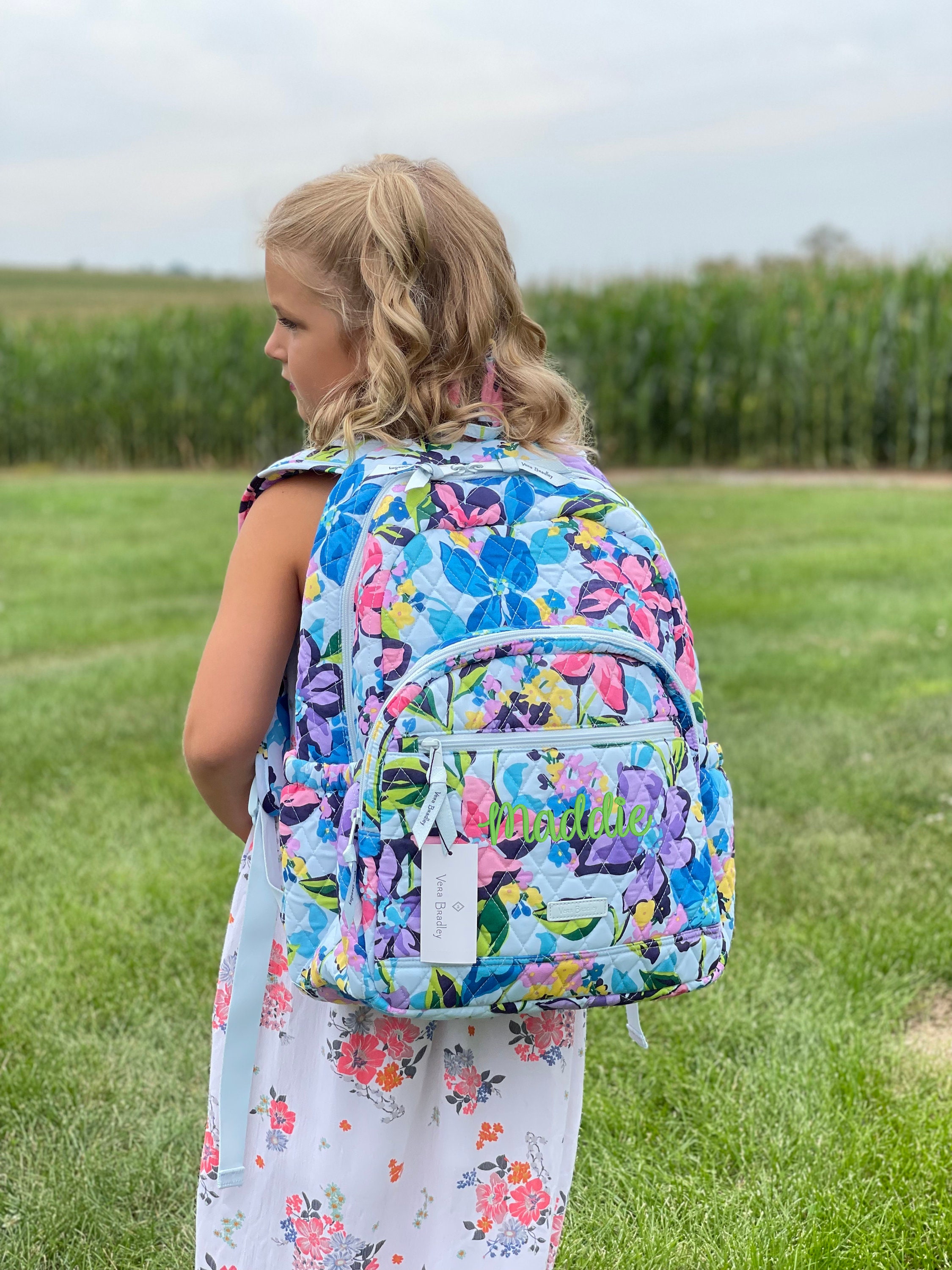 Mochila esencial personalizada Vera Bradley Factory Style - Etsy España