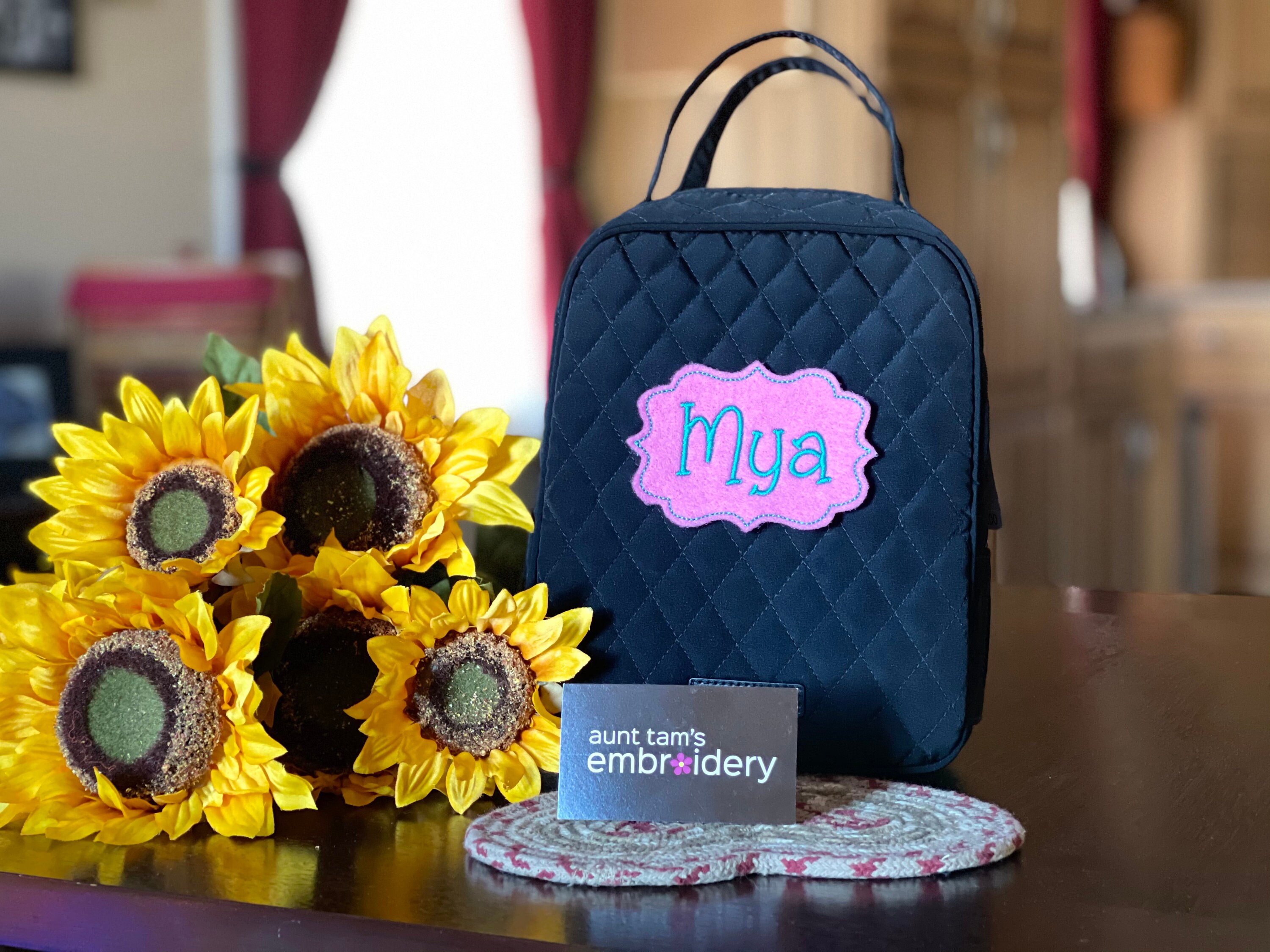 SALE Vera Bradley Personalized Custom Lunch Box Black Etsy