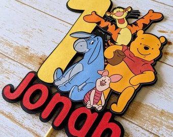 Winnie The Pooh Cake Topper Etsy