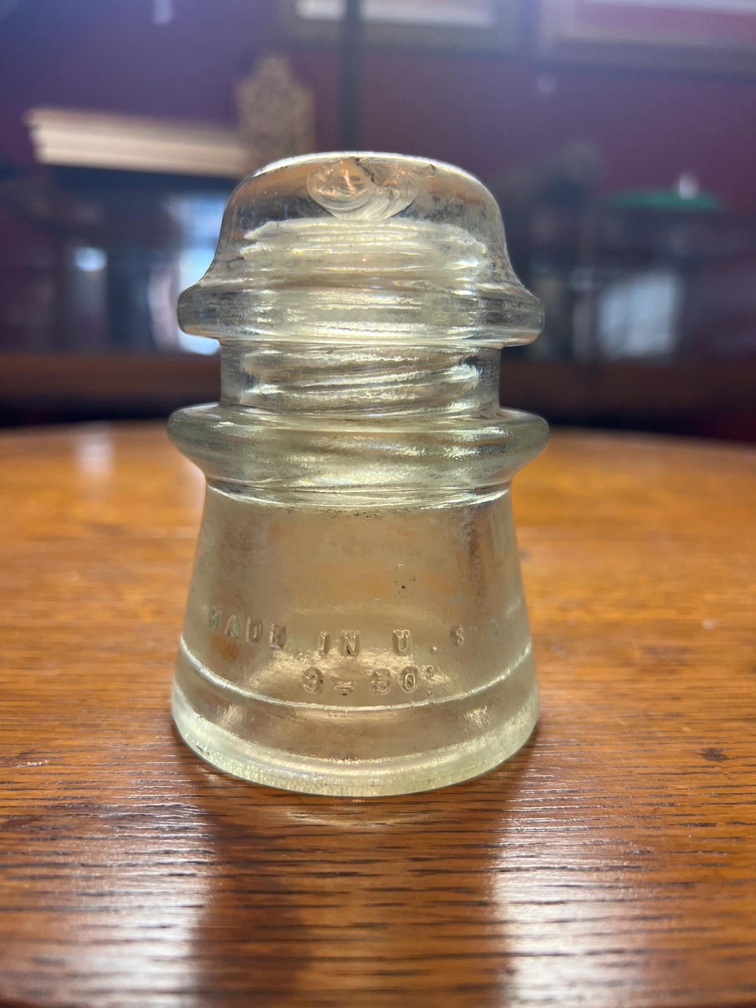 Hemingray 17 Hemingray No. 17 Glass Railroad Insulator (made in August of 1950) - Etsy