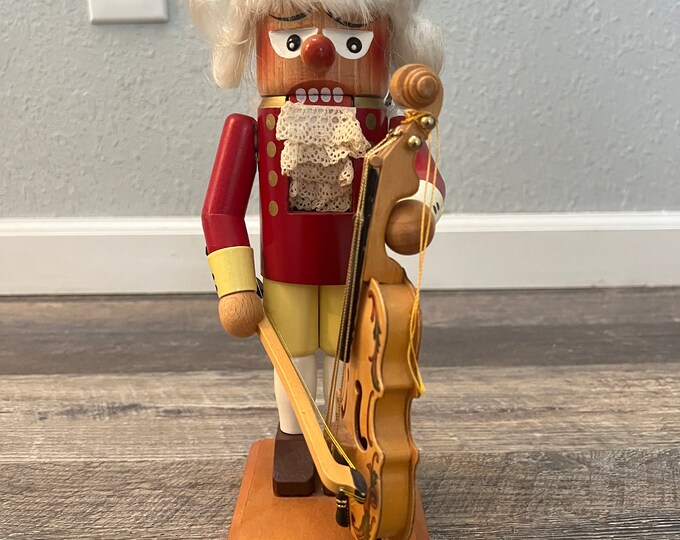 Steinbach Nutcracker Composer Mozart With Cello S679 W/ Box Etsy