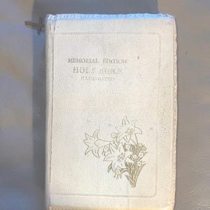 Holy Bible - Memorial Edition - Illustrated - (Copyright 1958)