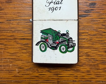Vintage Fiat 1901 Lighter Made in Japan (Circa 1960s to 1970s) It Works!